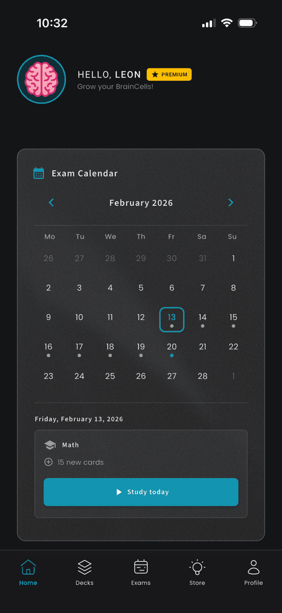 Exam Calendar
